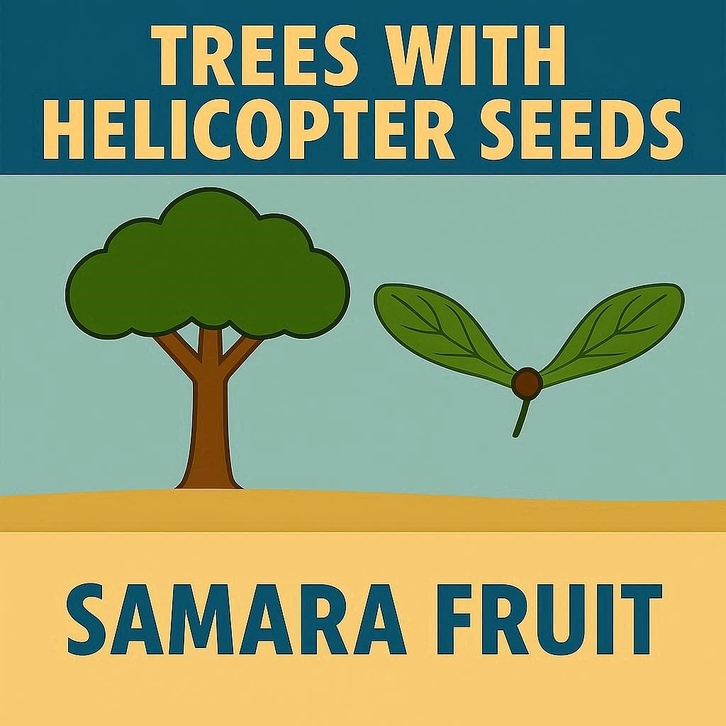 Trees with Helicopter Seeds