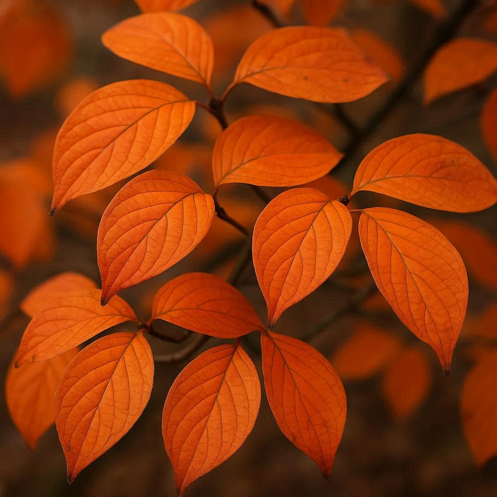 dogwood tree leaves orange color
